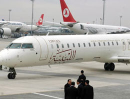 Kaddafi'nin uçağı İstanbul'da